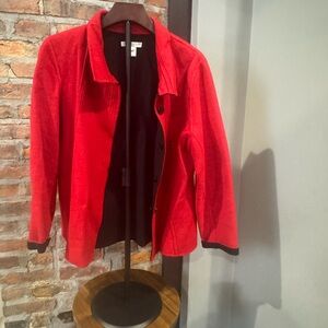 Pendleton Women's Red Blazer with Black Trim
